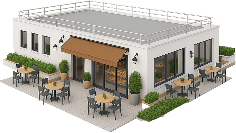 Rendering of a Foodservice location