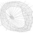 Spinyback Spider Web Illustration