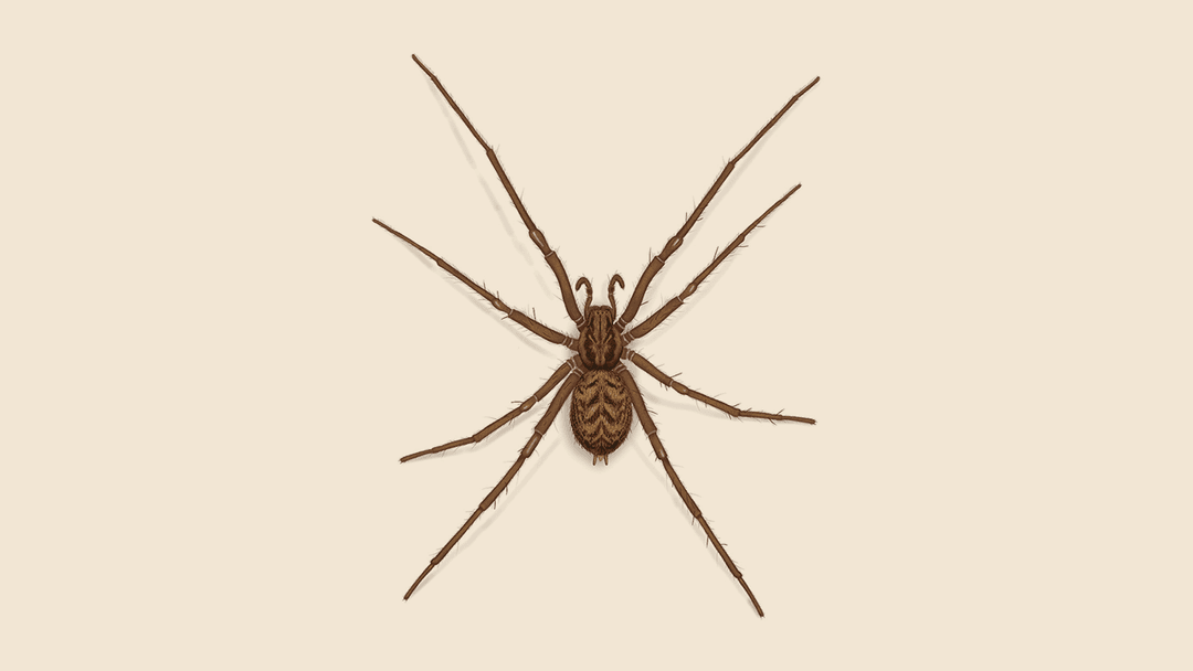 Giant House Spider illustration