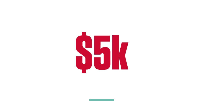 $5k.
