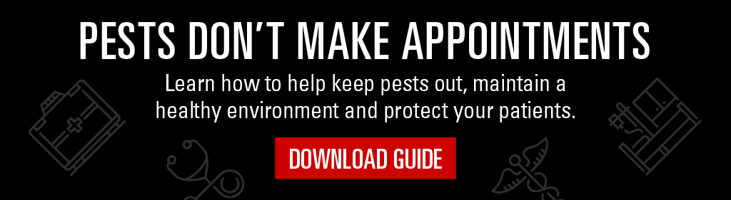 Pests don't make appointments. Learn how to help keep pests out, maintain a healthy environment and protect your patients. Download guide.