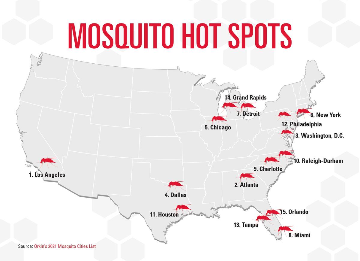 Mosquito Hot Spots Graphic