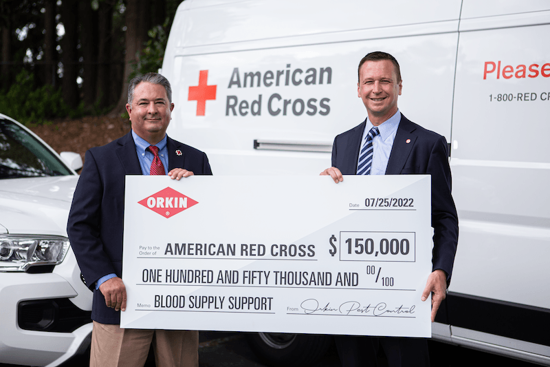 2022 Orkin Check Presentation to the American Red Cross