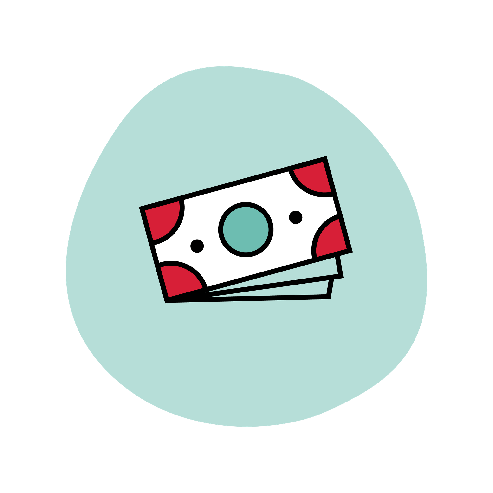 Icon of a stack of paper currency bills.