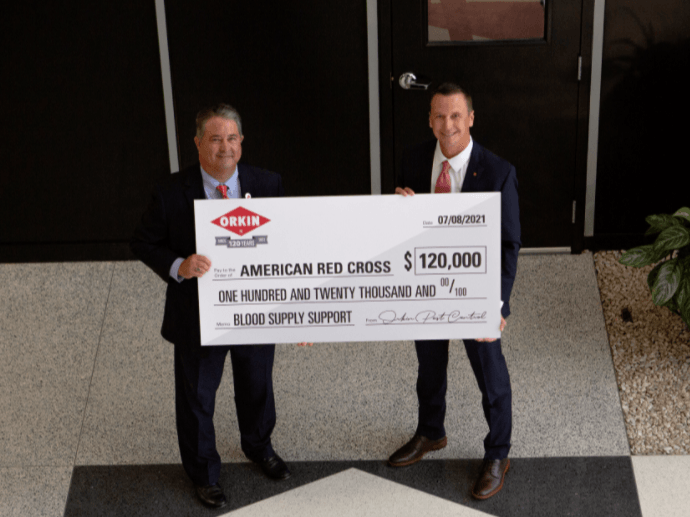 2021 Orkin Check Presentation to the American Red Cross
