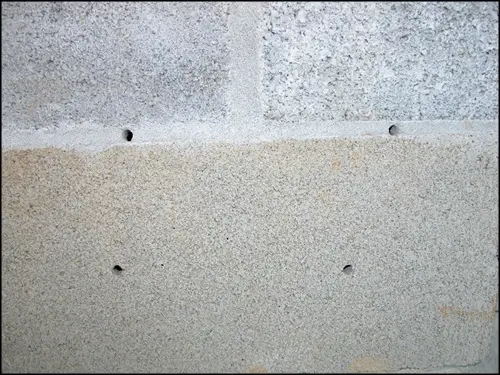 Termite Inspection - Drill Holes In Wall